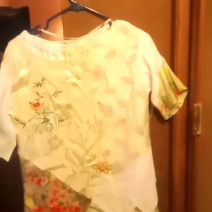 Two piece top and flaired skirt